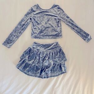 Gap: Kids Velvet Tiered Skirt and Velvet Top